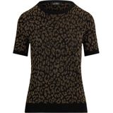 Lauren Ralph Lauren - EYELAH - Trui - Goud/Zwart - Dierenprint