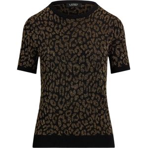 Lauren Ralph Lauren - EYELAH - Trui - Goud/Zwart - Dierenprint