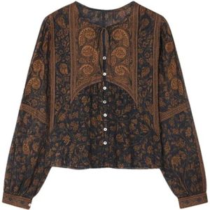 Sea NY, Dames, Blouses & Shirts, Blauw, Maat: XS Viscose,