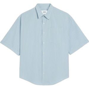Ami Paris, Heren, Overhemden, Blauw, Maat: M Kasjmier,