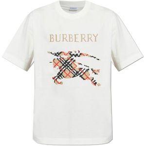 Burberry, Heren, Tops, Wit, Maat: XL Katoen,
