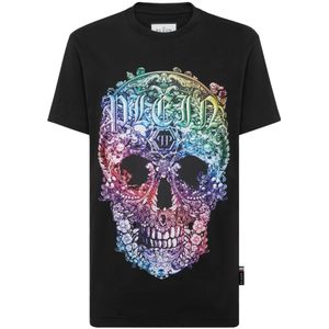 Philipp Plein, Heren, Tops, Zwart, Maat: 3XL Katoen,