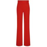 Nicowa - Coreana - Broek - Rood - Twill - Hoge Taille