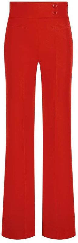 Nicowa - Coreana - Broek - Rood - Twill - Hoge Taille