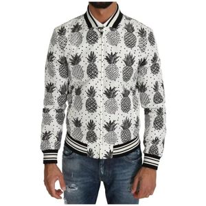 Dolce & Gabbana, Heren, Jassen, Veelkleurig, Maat: XS Poliester,