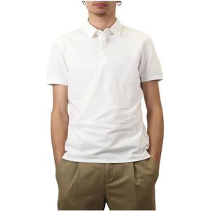 Lacoste, Heren, Tops, Wit, Maat: XL Piqué,