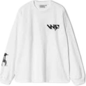 Carhartt Wip, Heren, Sweatshirts & Hoodies, Wit, Maat: M Katoen,