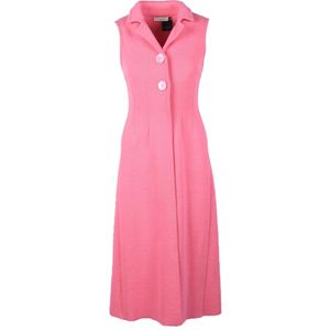 Charlott, Dames, Jurken, Roze, Maat: L Katoen,