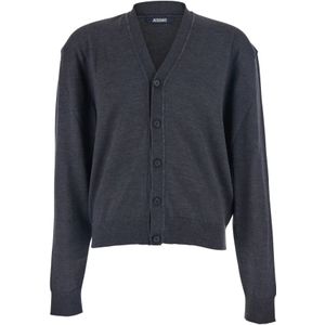 Jacquemus, Heren, Truien, Grijs, Maat: L