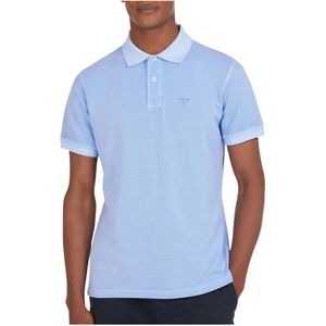 Barbour, Heren, Tops, Blauw, Maat: S Katoen,