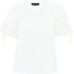 Simone Rocha, Dames, Tops, Wit, Maat: XS Katoen,