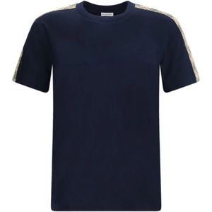 Burberry, Heren, Tops, Blauw, Maat: L