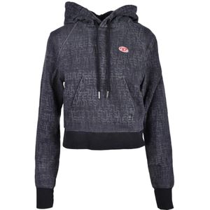 Diesel, Dames, Sweatshirts & Hoodies, Grijs, Maat: S Katoen,