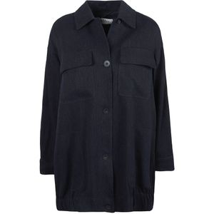 Max Mara, Dames, Jassen, Blauw, Maat: 3XS Katoen,