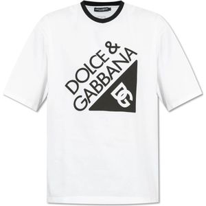 Dolce & Gabbana, Heren, Tops, Wit, Maat: S Katoen,