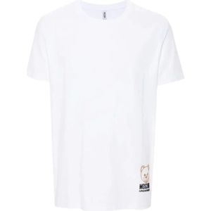Moschino, Heren, Tops, Wit, Maat: 2XL Katoen,