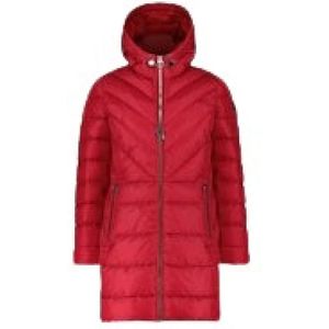 Betty Barclay - Gewatteerde Jas met Capuchon - Rood - Dames - 4XL