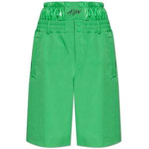Moncler, Heren, Korte broeken, Groen, Maat: S Polyamide,