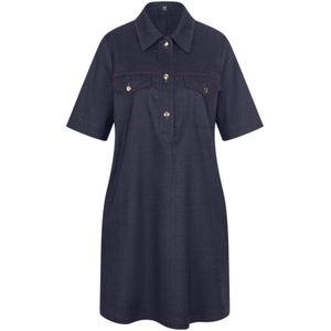 Riani, Dames, Jurken, Blauw, Maat: 2XL Linnen,