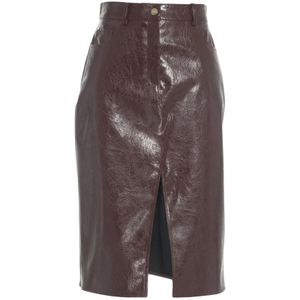 Liu Jo, Dames, Rokken, Bruin, Maat: S Leer,