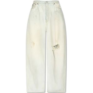 Acne Studios, Dames, Jeans, Blauw, Maat: L Katoen,