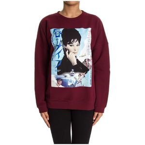 Stella Jean, Dames, Sweatshirts & Hoodies, Rood, Maat: 2XS