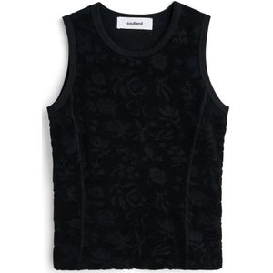 Soulland, Dames, Tops, Zwart, Maat: S/M Katoen,