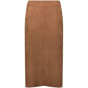 Betty Barclay - A-lijnrok - Bruin - Uitlopende Rok - Effen Kleur
