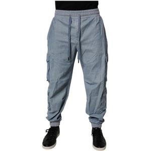 Dolce & Gabbana, Heren, Broeken, Blauw, Maat: L Katoen,
