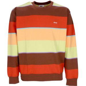 Obey, Heren, Sweatshirts & Hoodies, Veelkleurig, Maat: M Katoen,