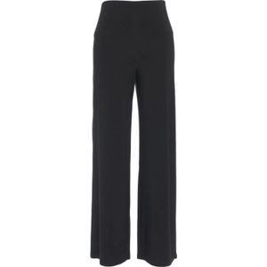 Norma Kamali, Dames, Broeken, Zwart, Maat: L