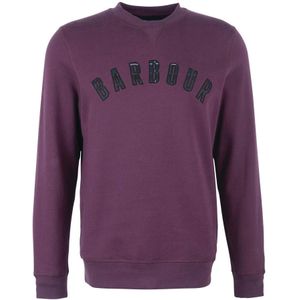Barbour, Heren, Sweatshirts & Hoodies, Paars, Maat: 2XL Katoen,