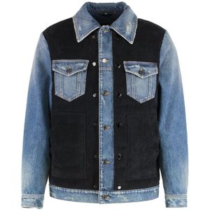 Dolce & Gabbana, Heren, Jassen, Blauw, Maat: M Denim,