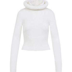 Alaïa, Dames, Truien, Wit, Maat: M Wol,