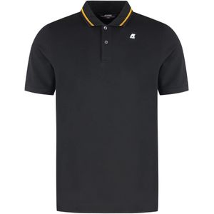 K-Way, Heren, Tops, Zwart, Maat: L Katoen,