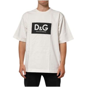 Dolce & Gabbana, Heren, Tops, Wit, Maat: XL Katoen,