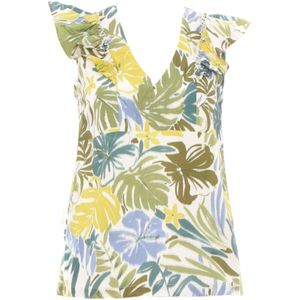 Liu Jo, Dames, Tops, Groen, Maat: L Katoen,