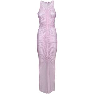 Retrofête, Dames, Jurken, Roze, Maat: S Poliester,