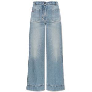 Victoria Beckham, Dames, Jeans, Blauw, Maat: W27 Katoen,