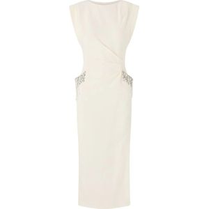 Pinko, Dames, Jurken, Wit, Maat: XS Viscose,