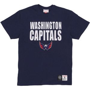 Mitchell & Ness, Heren, Tops, Blauw, Maat: L Katoen,