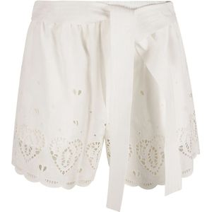 Stella McCartney, Dames, Korte broeken, Wit, Maat: 3XS