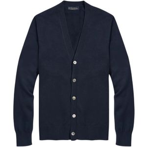 Brooks Brothers, Heren, Truien, Blauw, Maat: M Katoen,