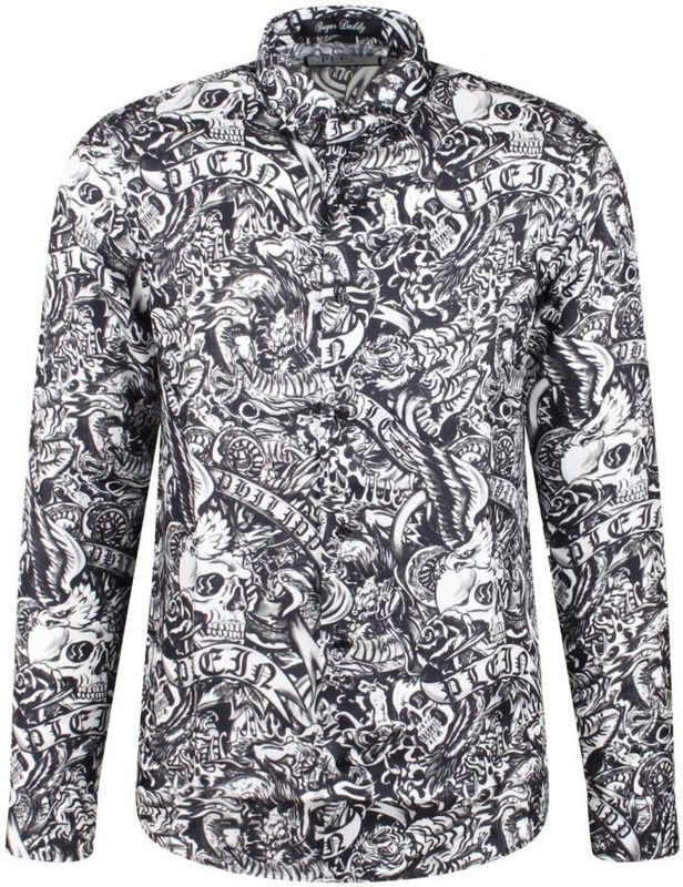 Philipp Plein - Overhemden - Zwart - Zijde - Sugar Daddy Cut