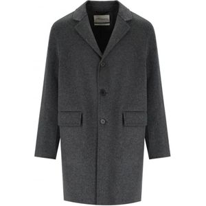 Amaránto, Heren, Mantels, Grijs, Maat: M Wol,