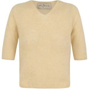 Cortana, Dames, Truien, Beige, Maat: XS Zijde,