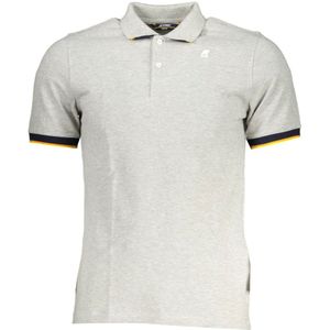 K-Way - Katoenen Piqué Polo - Grijs - Heren