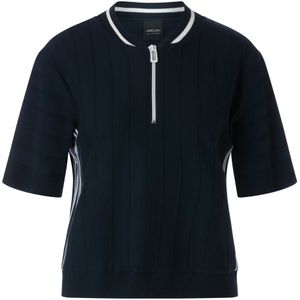 Marc Cain, Dames, Tops, Blauw, Maat: S Viscose,