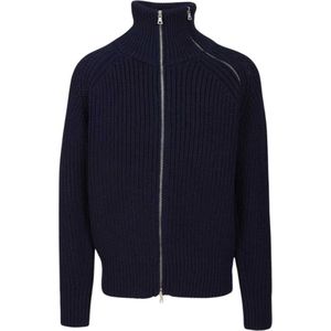 Dries Van Noten, Heren, Truien, Blauw, Maat: L Wol,