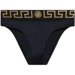 Versace, Dames, Badkleding, Zwart, Maat: 2XL Polyamide,